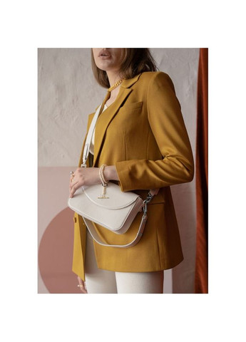 Сумка жіноча шкіряна через плече Molly біла The Wings (302007419)