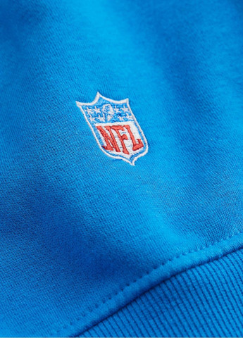 Голубой свитшот H&M надпись (305611721)