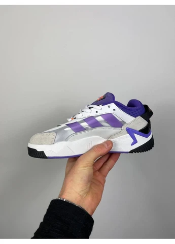 Белые демисезонные кроссовки мужские adidas niteball 2.0 violet white gx0775 адидас найтбол белые No Brand
