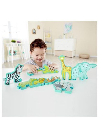 Пазл дерев'яний алфавіт Парад звірів 26 елементів (E1627) Hape дерев'яний алфавіт Парад звірів 26 елементів (368484485)