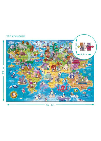 Дитячий пазл Шукай та знаходь "Світ пінгвінів" 300670, 100 елементів No Brand (365638713)