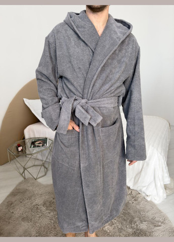 Чоловічий халат з капюшоном махровий Fortune Cosy (352769768)