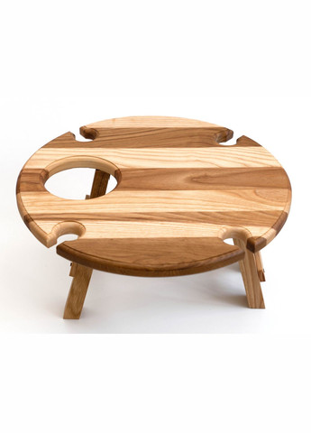 Винный столик деревянный на складных ножках 40 см No Brand (325482217)