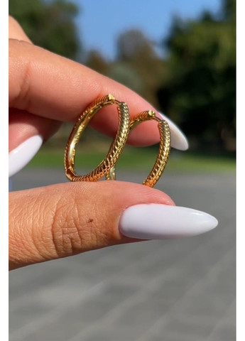 Срібні сережки для намистин Pandora Пандора 269532C00 з покриттям 14к золотом No Brand (363028488)