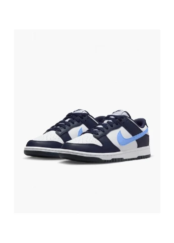 Білі кросівки чоловічі dunk low blue/white Nike