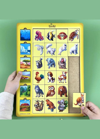 Деревянный детский сортер "Ассоциации животных" (ПСД300) PSD300 No Brand (339776336)