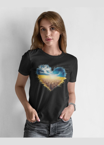 Футболка жіноча патріотична з серцем 21100007 Mishe - (315048407)