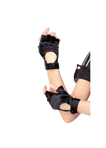 Перчатки без пальцев черные Leg Avenue Fingerless Motercycle Gloves O/S No Brand (303879347)