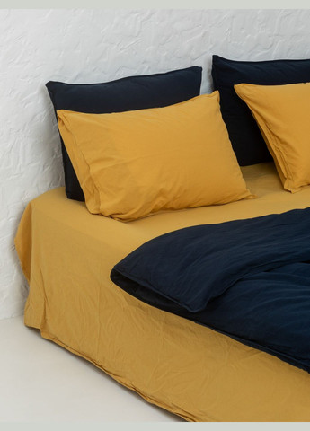 Комплект белья из вареного хлопка Brave полуторный, Простыня с резинкой 160х200 Leglo (300370541)