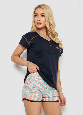 Синя піжама жіноча з принтом Andi 243R0004-P18