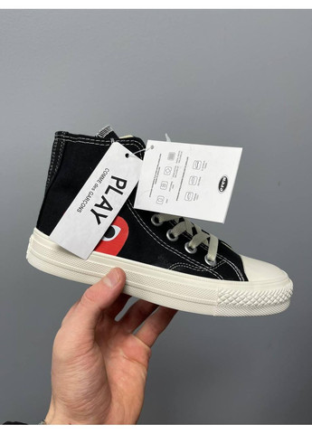 Білі Осінні кеди чоловічі converse comme des garçons play x конверс No Brand