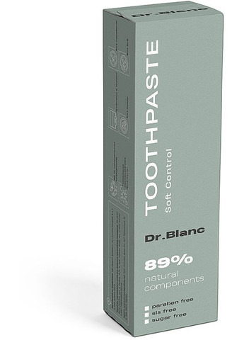 Зубна паста заспокійлива "Soft Control" Toothpaste Green 60ml (885016-31016264) Dr.Blanc (369548477)