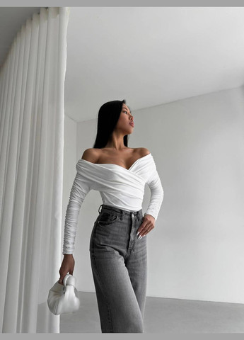 Женское стильное боди с декором. No Brand (307251437)