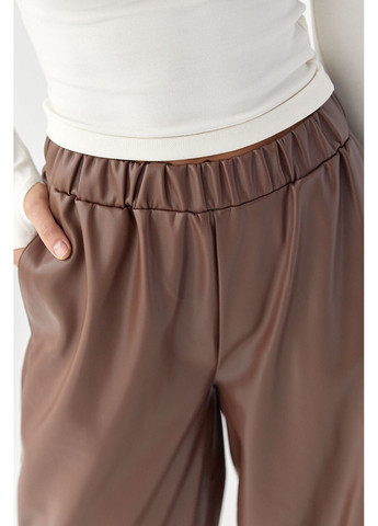 Брюки-джогери з екошкіри - чорний колір Lurex (370601998)