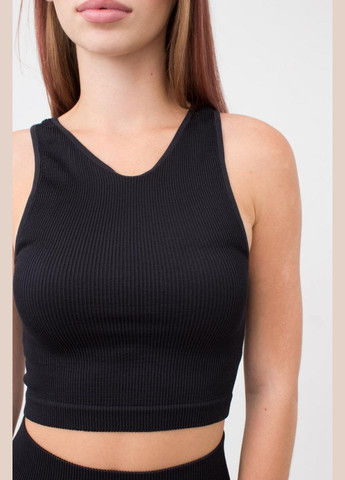 Топ жіночій безшовний на широких бретелях в рубчик Giulia HALTER TOP RIB (296470295)