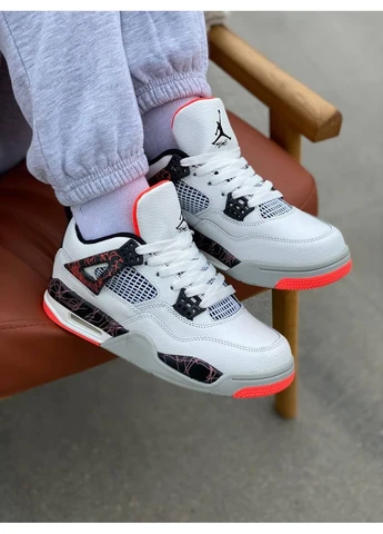Цветные летние кроссовки nike air jordan retro 4 fight nostalgia 2 найк аир джордан No Brand