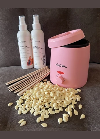 Набір для депіляції Wax PRO з воском Оптимальний (рожевий) No Brand (330641113)