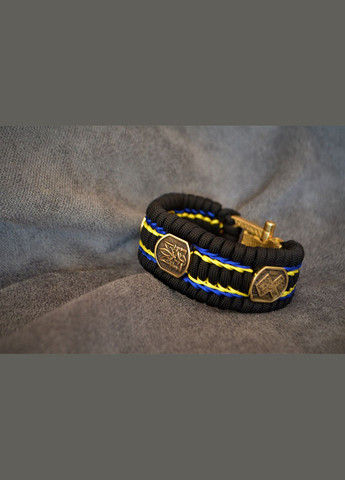 Браслет из паракорда с Козаком, гербом, рунами и оплеткой флага Украины под заказ + брелок в подарок No Brand (341738859)