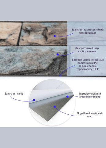 Самоклеюча вінілова плитка 600х600х1,5мм, ціна за 1 шт. (СВП-203) Матова SW-00000510 No Brand (328578859)