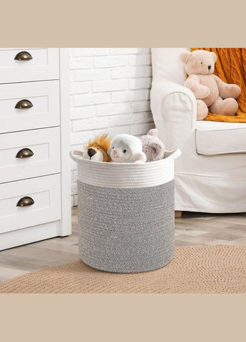 Корзина Органайзер для зберігання білизни та іграшок 35×41 см Сірий Lovely Svi (294985676)