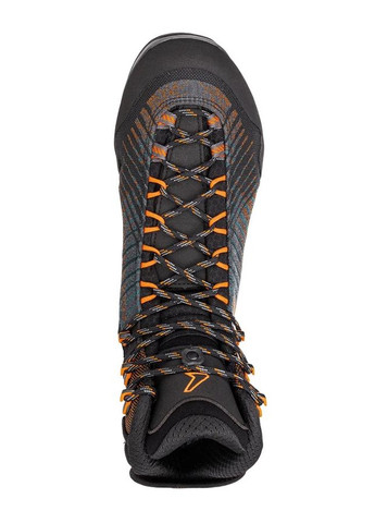 Цветные осенние ботинки мужские mangart gtx mid серый-оранжевый Lowa