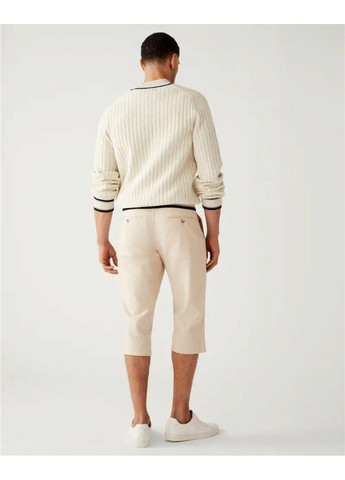 Чоловічі шорти із лляної суміші М&S (57428) L Бежеві M&S (296914789)