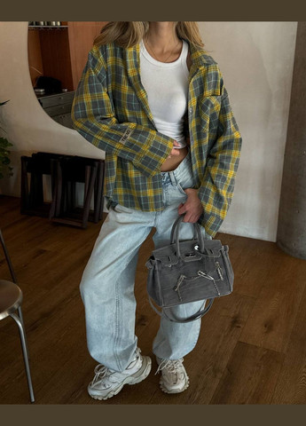 Жіноча сорочка в клітинку MonCher (329723427)