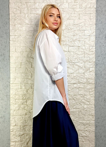 Сорочка di classe зі стрейч котону подовжена (336999415)