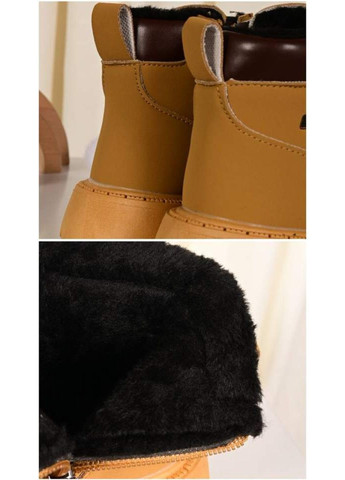 Зимние ботинки детские зимние коричневые Red Sun на шнурках