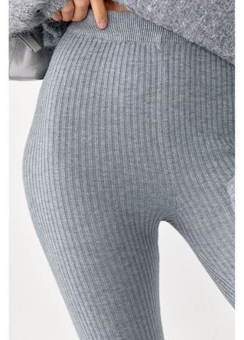 Трикотажные лосины в рубчик со штрипками - бежевый цвет Lurex (370601964)