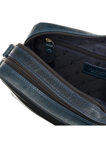 Сумка кросс-боди через плечо из натуральной кожи женская для документов и для телефона маленькая Синий 40196 Visconti (361970359)