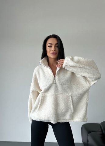 Анорак женский Hapy Brand куртка Размер 42-48 оверсайз Молочный More 0106 (316306931)