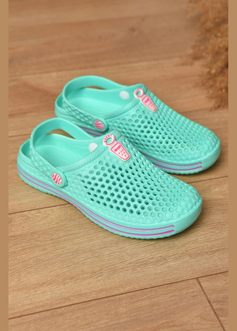 Крокси жіночі м`ятного кольору Let's Shop (342416350)