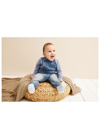 Синие спортивные демисезонные брюки прямые Lupilu