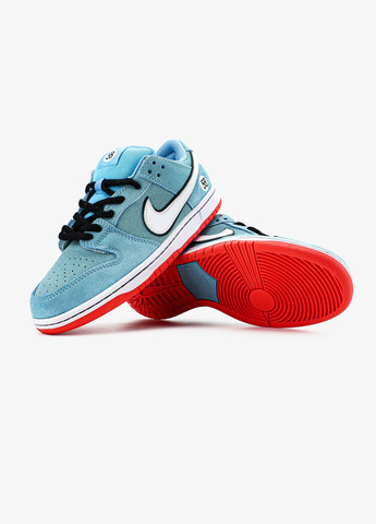 Голубые всесезонные кроссовки мужские и женские nike sb dunike low gulf blue | найк сб данк низкие голубые No Brand