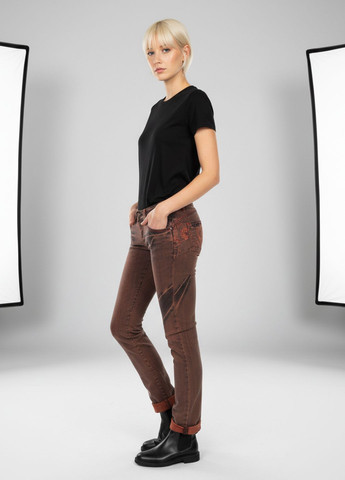Коричневые демисезонные джинсы NN-185 Коричневый 6th Avenue - (363261568)