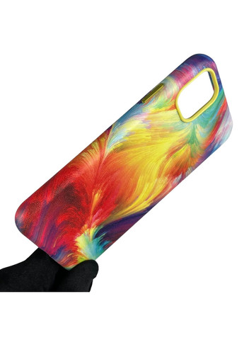 Чохол для iPhone 11 шкіряний з мікрофіброю яскравий на айфон 11 різнокольоровий Apple (366386639)