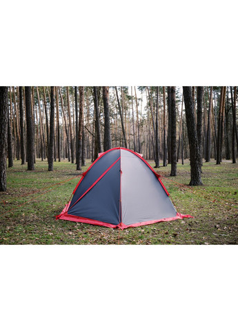Намет ROCK 4 (V2) сірий/червоний (TRT-029) Tramp (366220939)