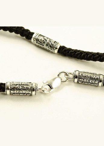 Шелковый шнурок с ликами святых 9122 SE, размер Maxi Silver (337133340)