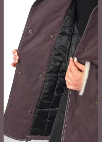 Бордова демісезонна парка жіноча демісезонна бордового кольору Let's Shop