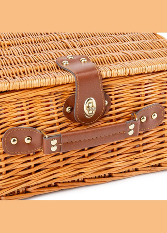 Корзина для пикника на 2 персоны из лозы 38х26х20 см 10503-025 Lefard (346528363)