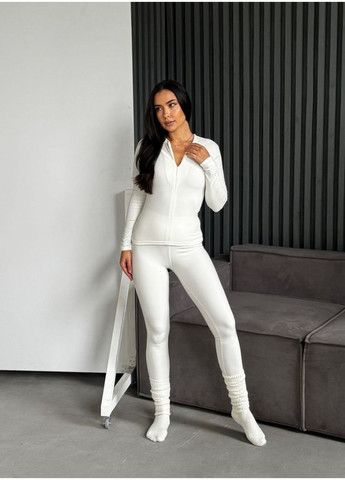 Жіночий термо-костюм молочного кольору 35337 Fashion (364672622)