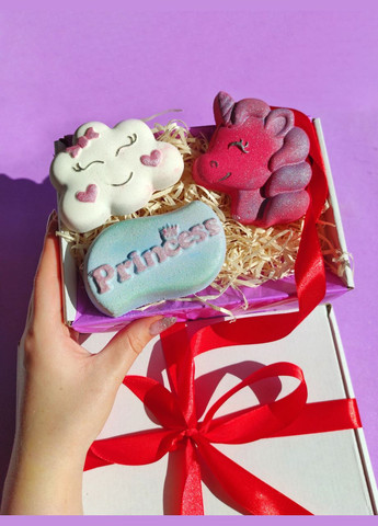 Подарочный набор бомбочек "Мечты принцессы" милый подарок на день рождения для девочки, подруги, сестры No Brand (334338482)