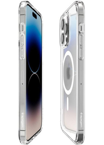 Чехол-накладка Ultra Hybrid MagFit для iPhone 14 Pro Frost Clear (ACS05587) Spigen (341487591)