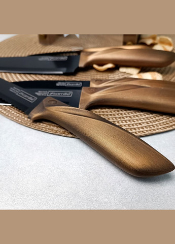 Набор кухонных ножей 6 предметов из нержавеющей стали на подставке Kamille (303210626)