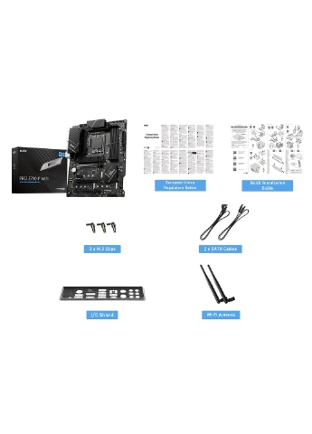 Материнская плата PRO Z790-P WiFi s1700 Z790 4xDDR5 M.2 HDMI DP Wi-Fi BT ATX MSI (386037768)