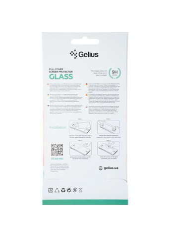 Защитное стекло Full Cover Ultra-Thin 0.25mm для Poco F3 Black Gelius (317193012)