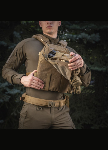 Передняя панель для плитоноски Cuirass QRS XL Coyote M-TAC (303261986)