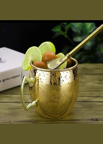 Кухоль коктейльний Mule 550 мл золото нержавіюча сталь кухоль мул для холодних напоїв REMY-DECOR (317285064)