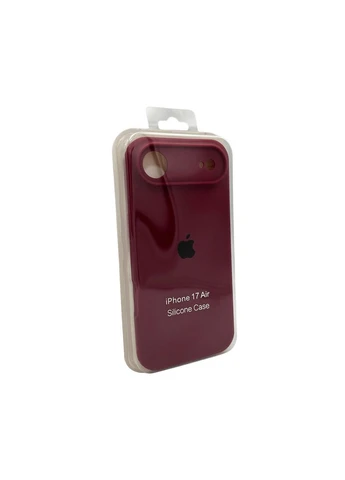 Силіконовий чохол з закритою камерою для iPhone 17 Air Maroon No Brand (382769829)